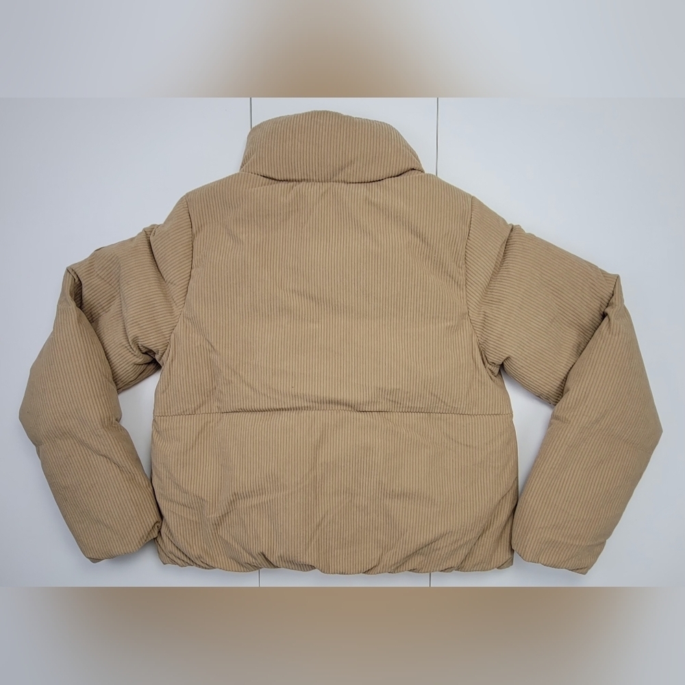 Under Armour Limitless Down Puffer Corduroy Jacket 700 FP Hooded Womens Sz M NEW - Picture 2 of 11